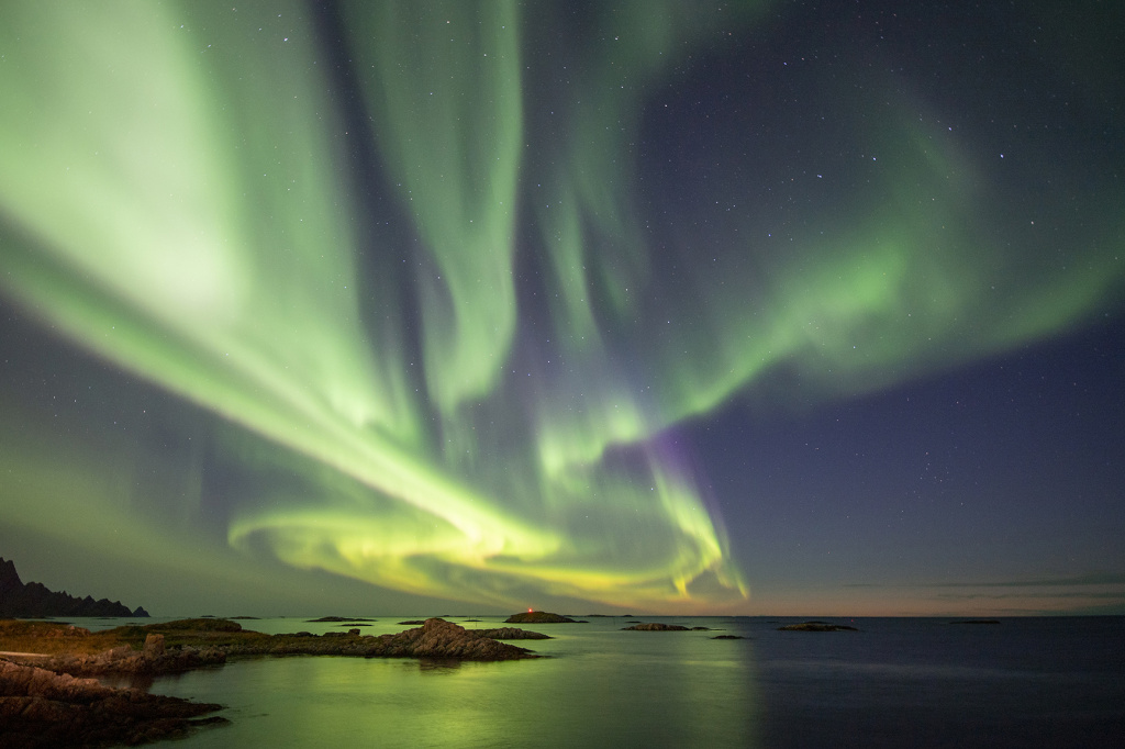 Northern light in Andenes, Vesterålen. ©Marten Bril.