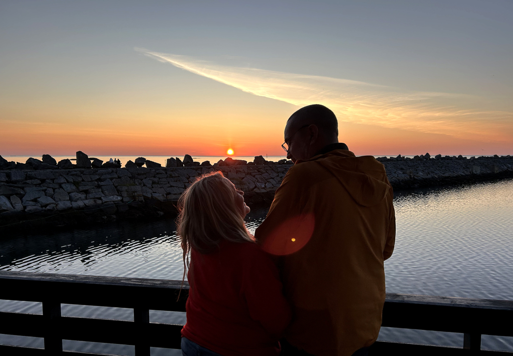 Sunset at the Whale Center.